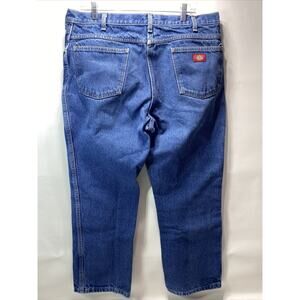 VINTAGE Dickies Work Blue Bootcut Jeans Medium Wash Denim Men's 38x29